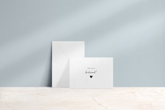 Bridesmaid Proposal Card – Heart Edition