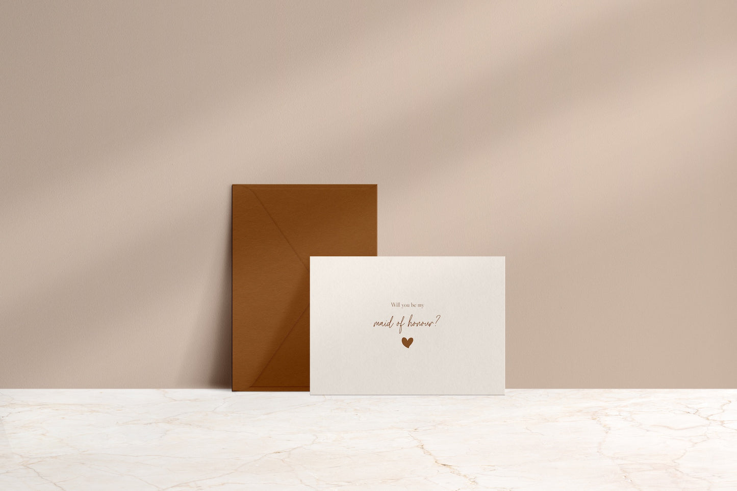 Maid Of Honour Proposal Card – Heart Edition