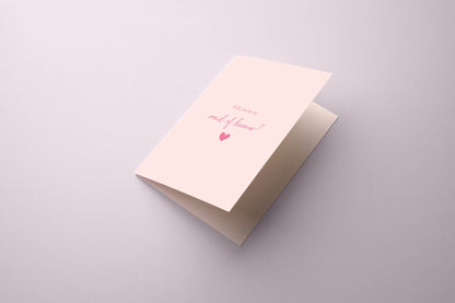 Maid Of Honour Proposal Card – Heart Edition