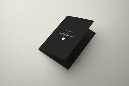 Maid Of Honour Proposal Card – Heart Edition