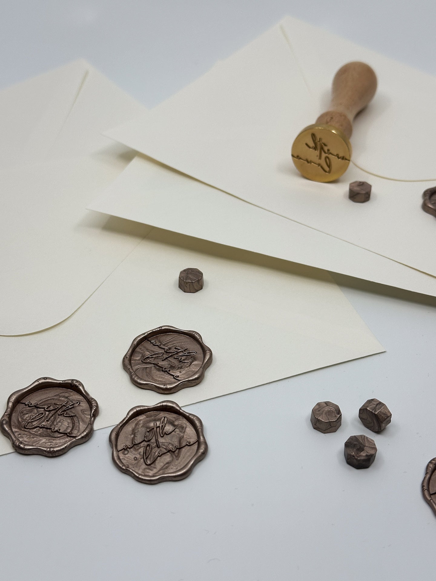 With Love Script Wax Seals