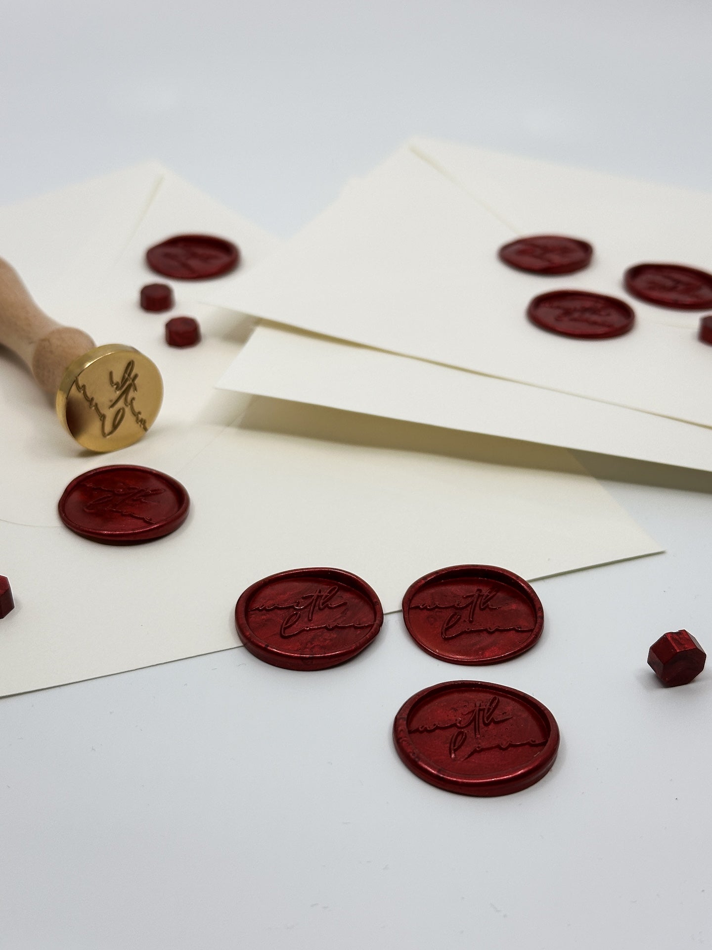 With Love Script Wax Seals