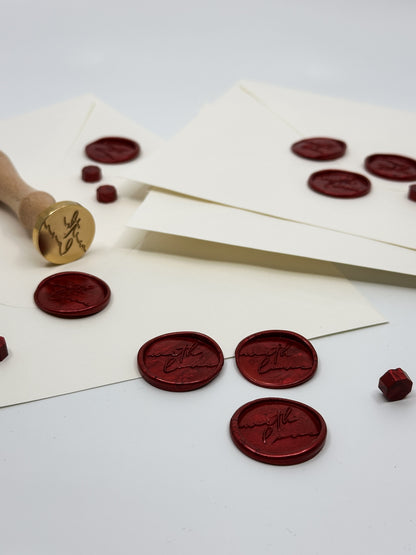 With Love Script Wax Seals