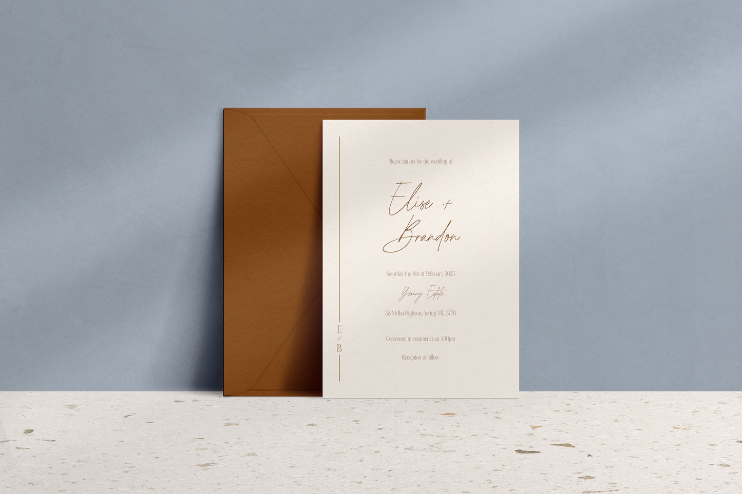 Lined With Love Invitation Suite