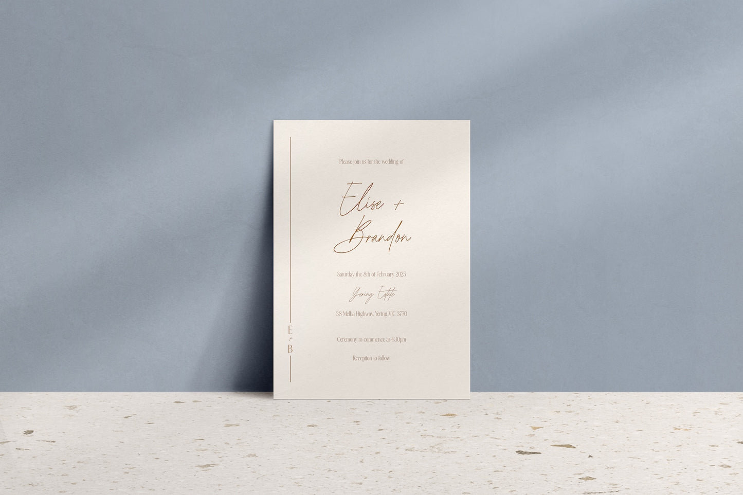 Lined With Love Invitation Suite