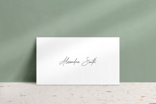 Lined With Love Folded Place Cards