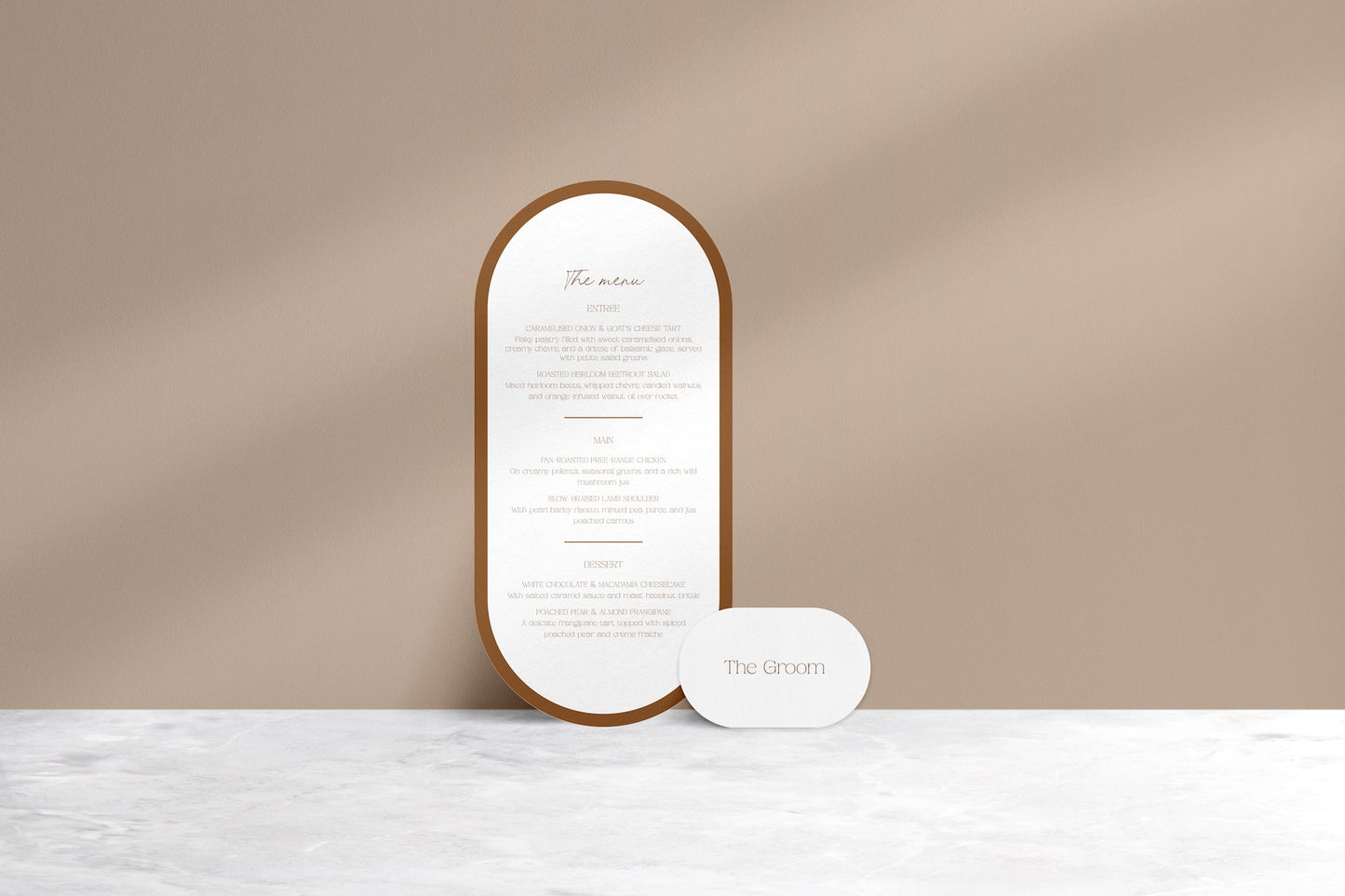 Pick Of The Bunch Menu & Place Cards