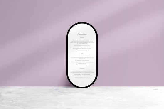 Pick Of The Bunch Printed Menu