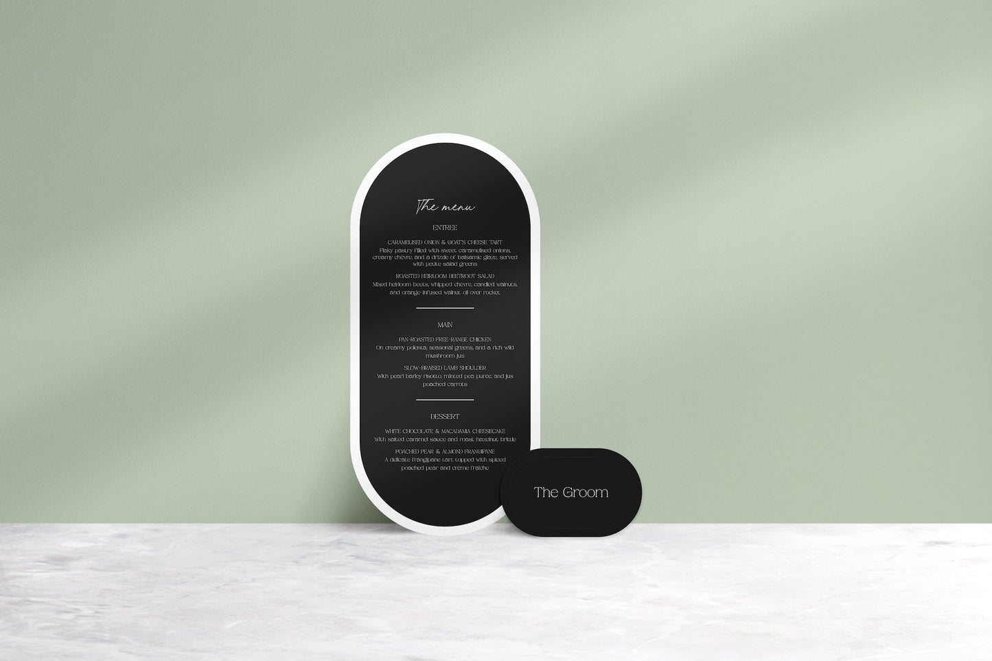 Pick Of The Bunch Menu & Place Cards