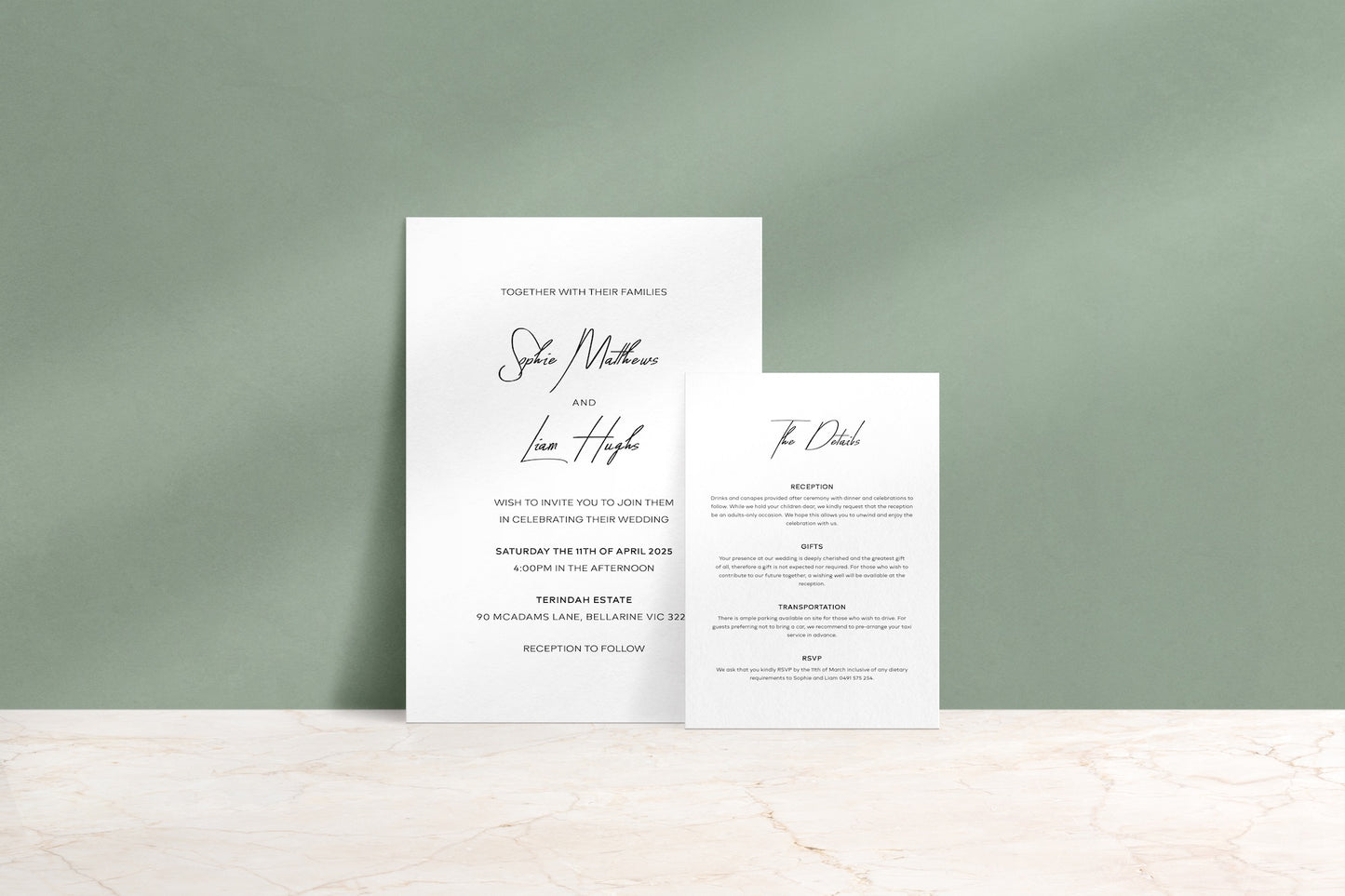 Simply Said Invitation Suite