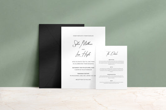 Simply Said Invitation Suite