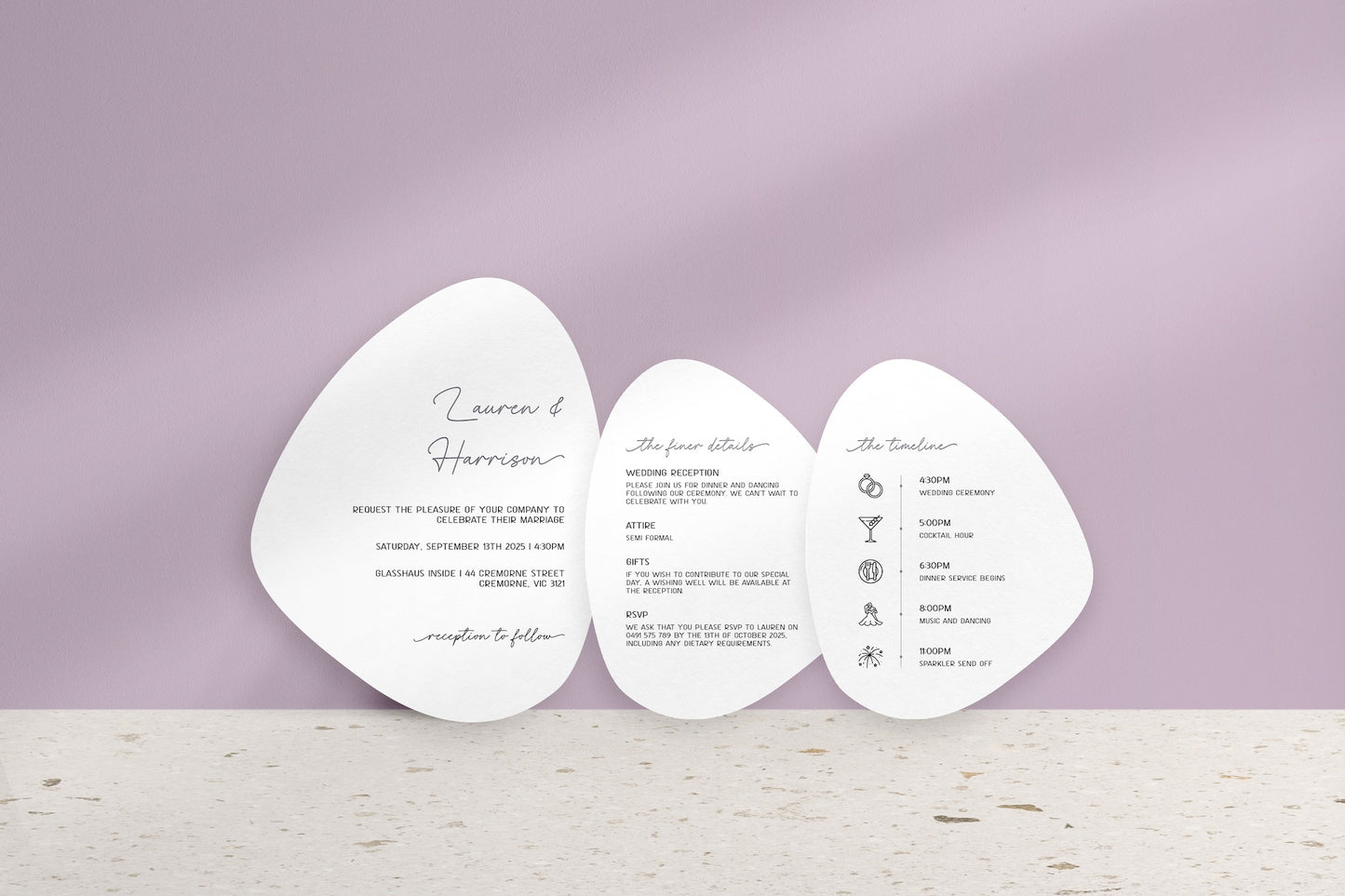 Soft Radiance Invitation Suite