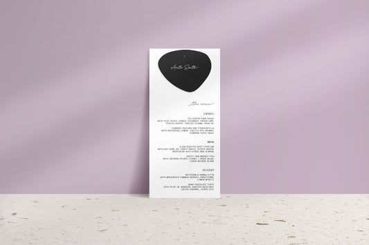 Soft Radiance Menu & Place Cards