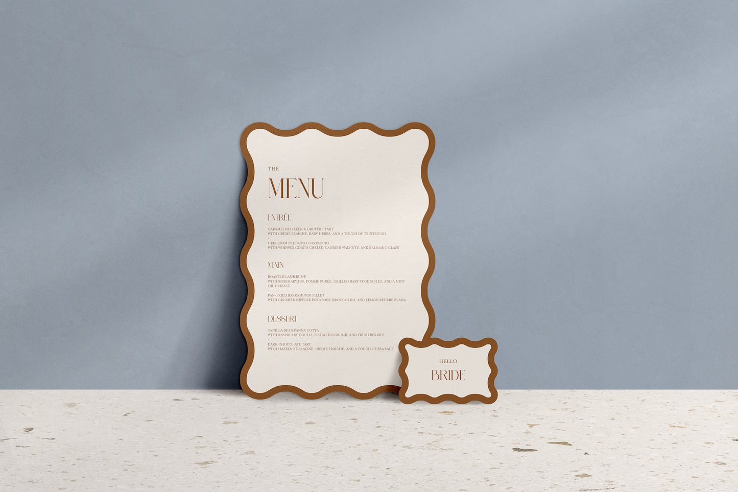 Wavy Baby Menu & Place Cards