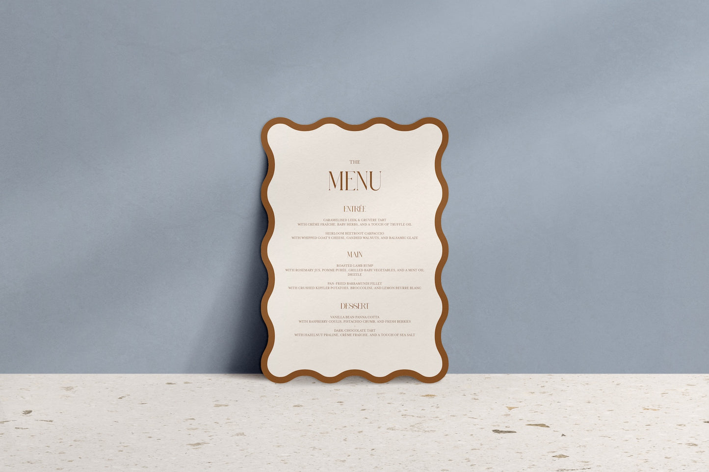 Wavy Baby Menu & Place Cards