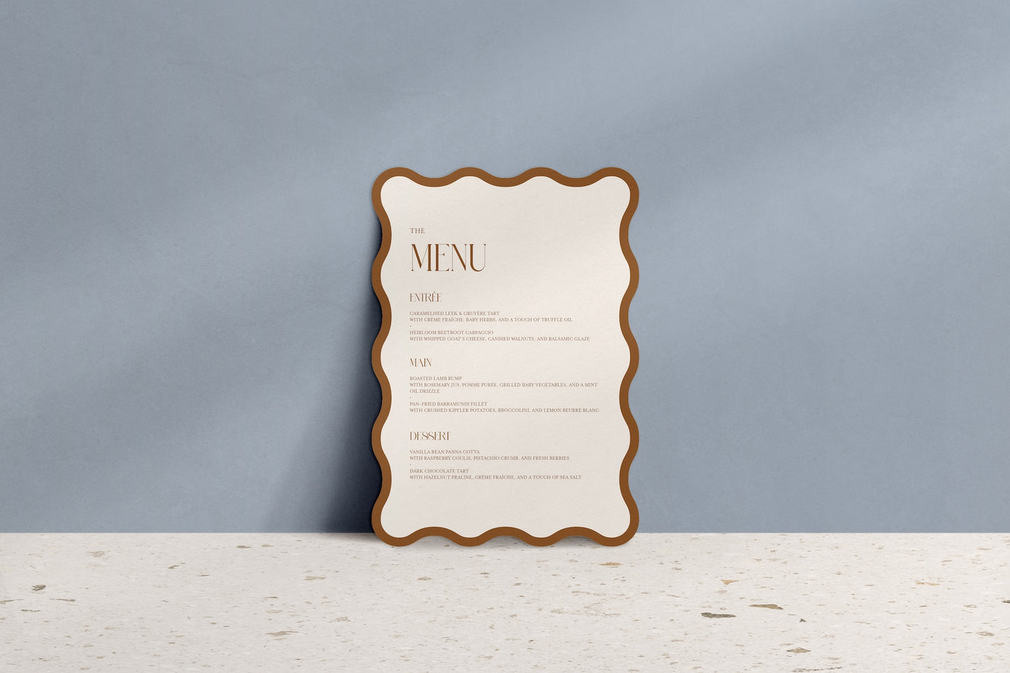Wavy Baby Menu & Place Cards