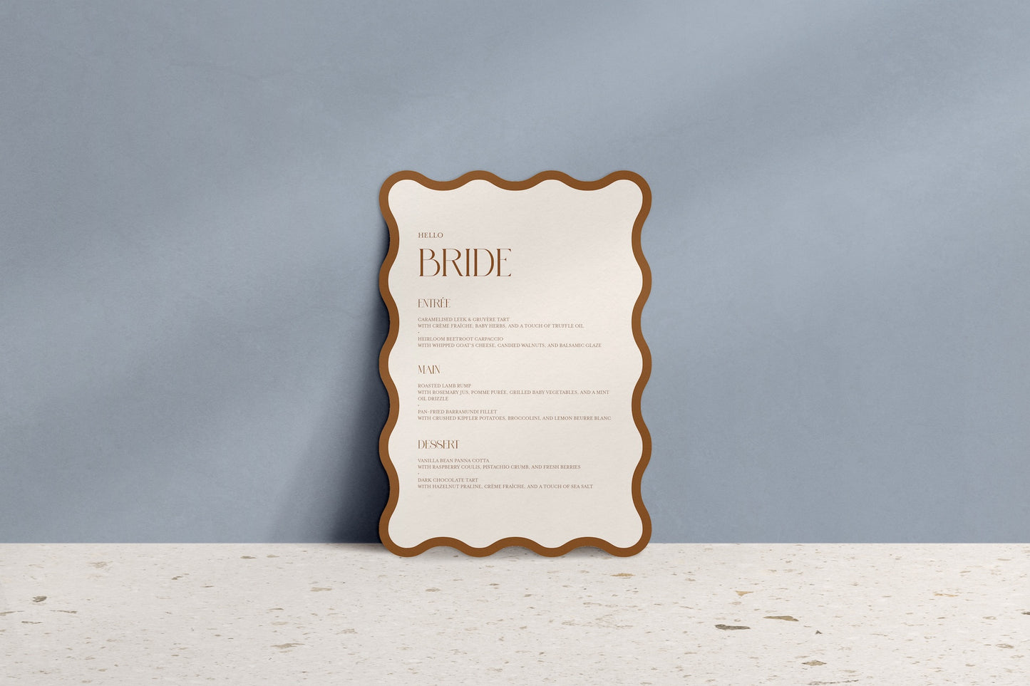 Wavy Baby Menu & Place Cards