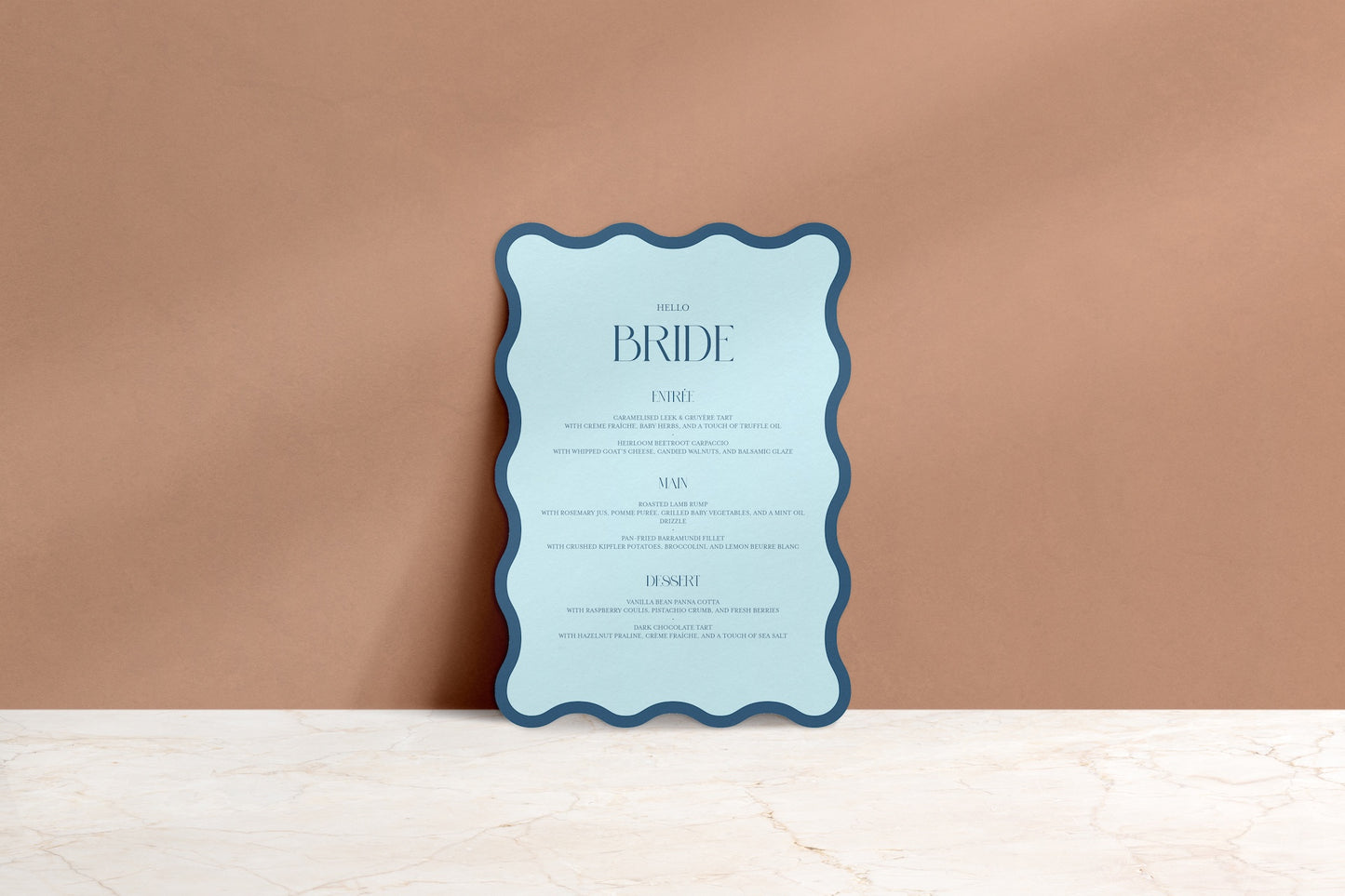 Wavy Baby Menu & Place Cards